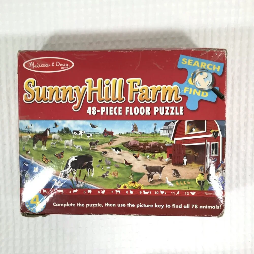 Melissa & Doug Sunny Hill Farm 48 Piece Floor Puzzle Kids